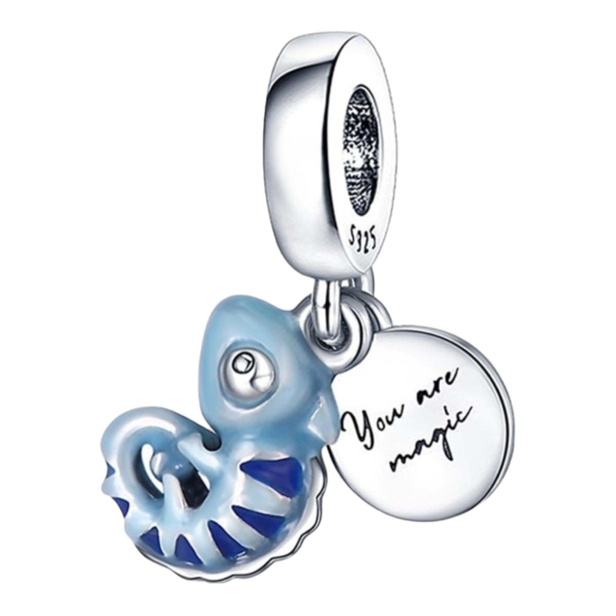 Charm Camaleón de Plata Cambia de Color