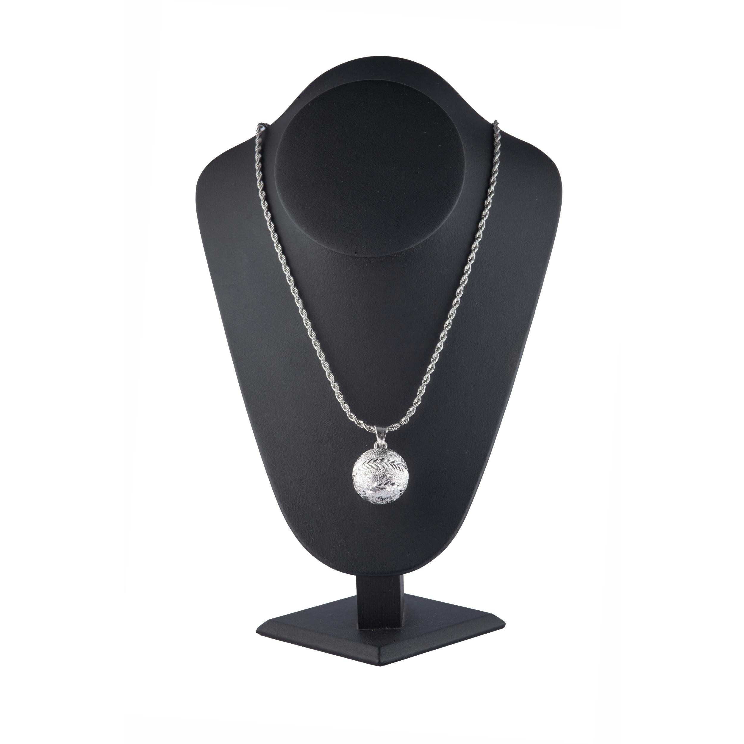 Collar Llamador de Ángeles en Baño de Plata con Cadena de Acero Inoxidable