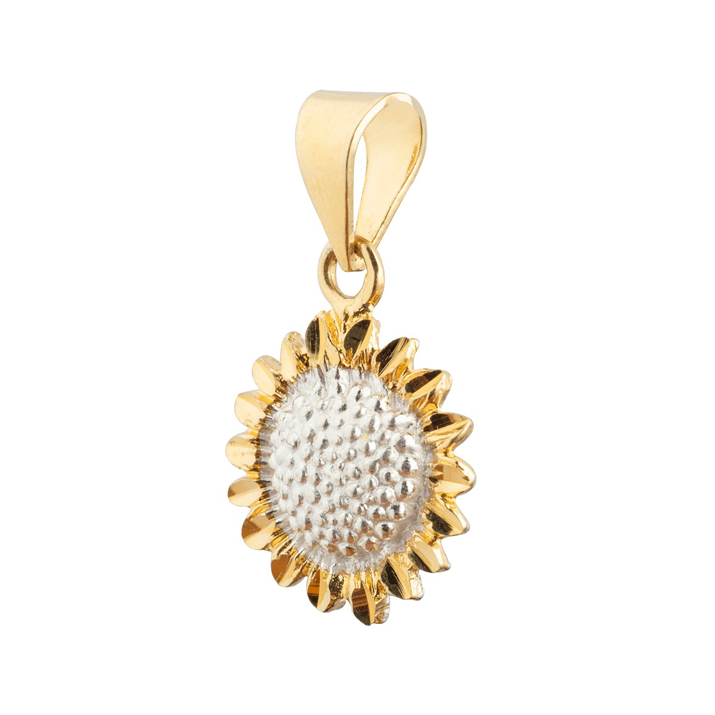 Collar Girasol en Plata y Oro 24K con Tarjeta "Tú sí eres bonita"