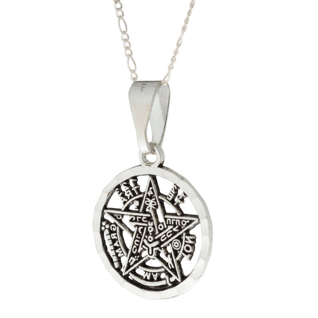 Collar Tetragramaton en Plata - Amuleto de Protección Personal