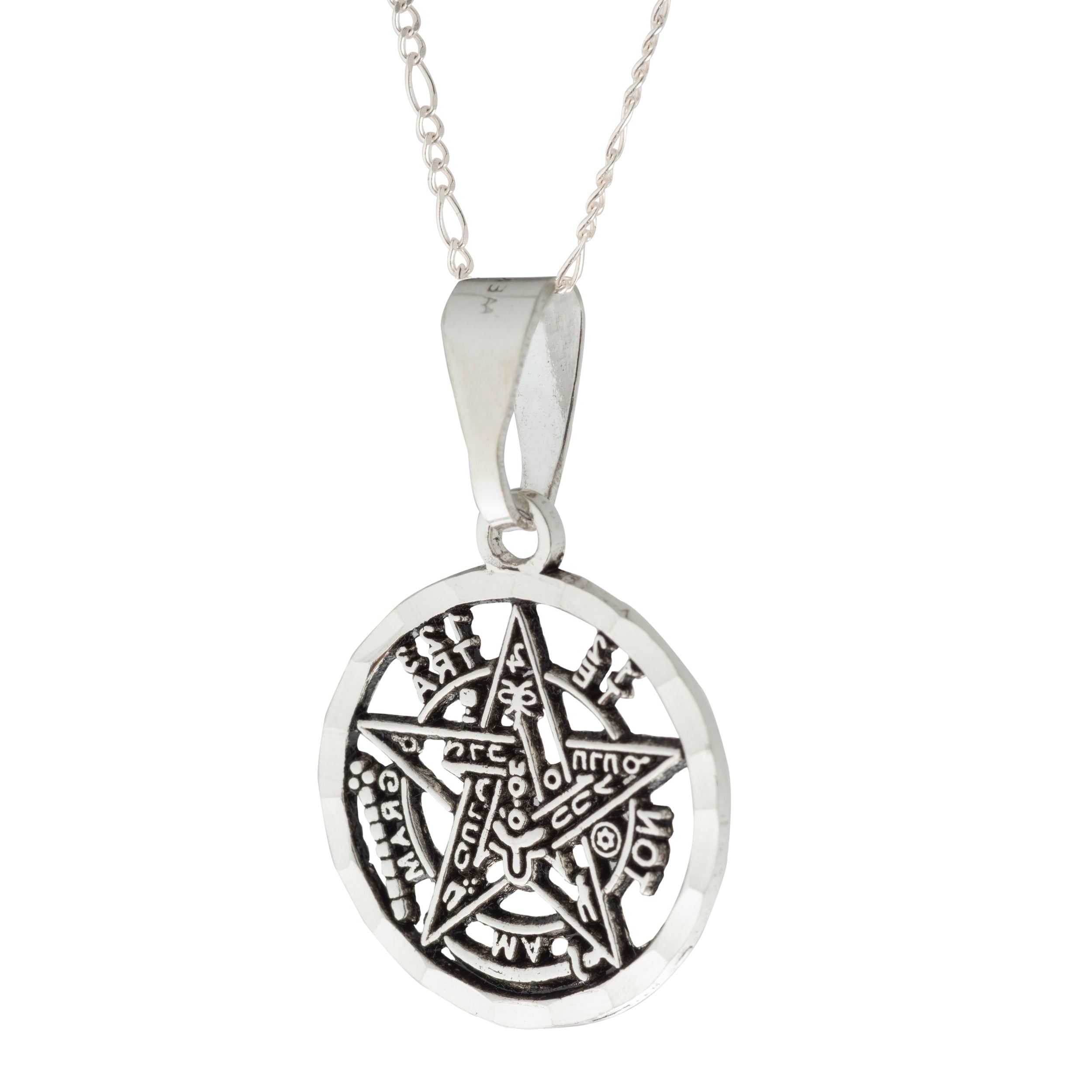 Collar Tetragramaton en Plata - Amuleto de Protección Personal