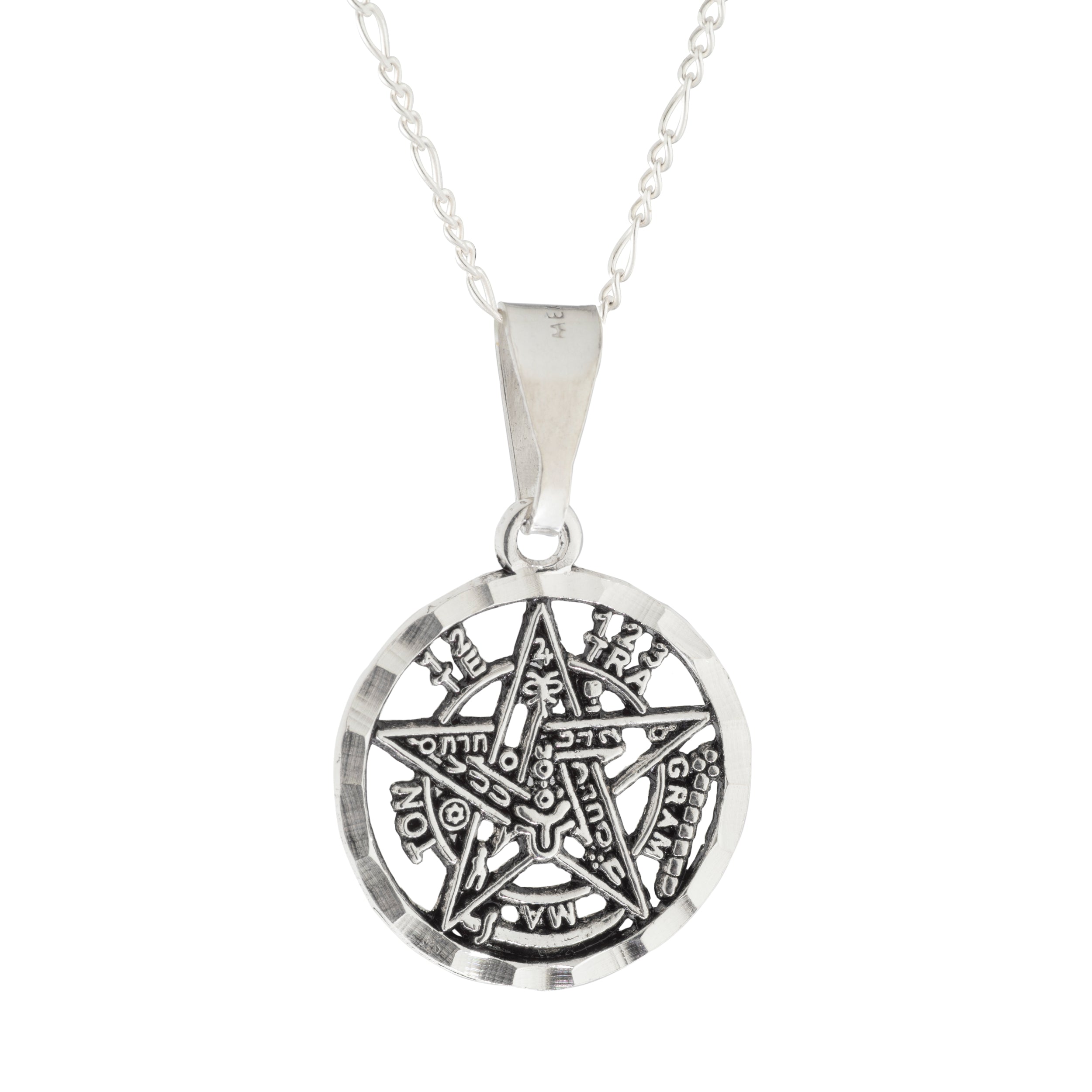 Collar Tetragramaton en Plata - Amuleto de Protección Personal
