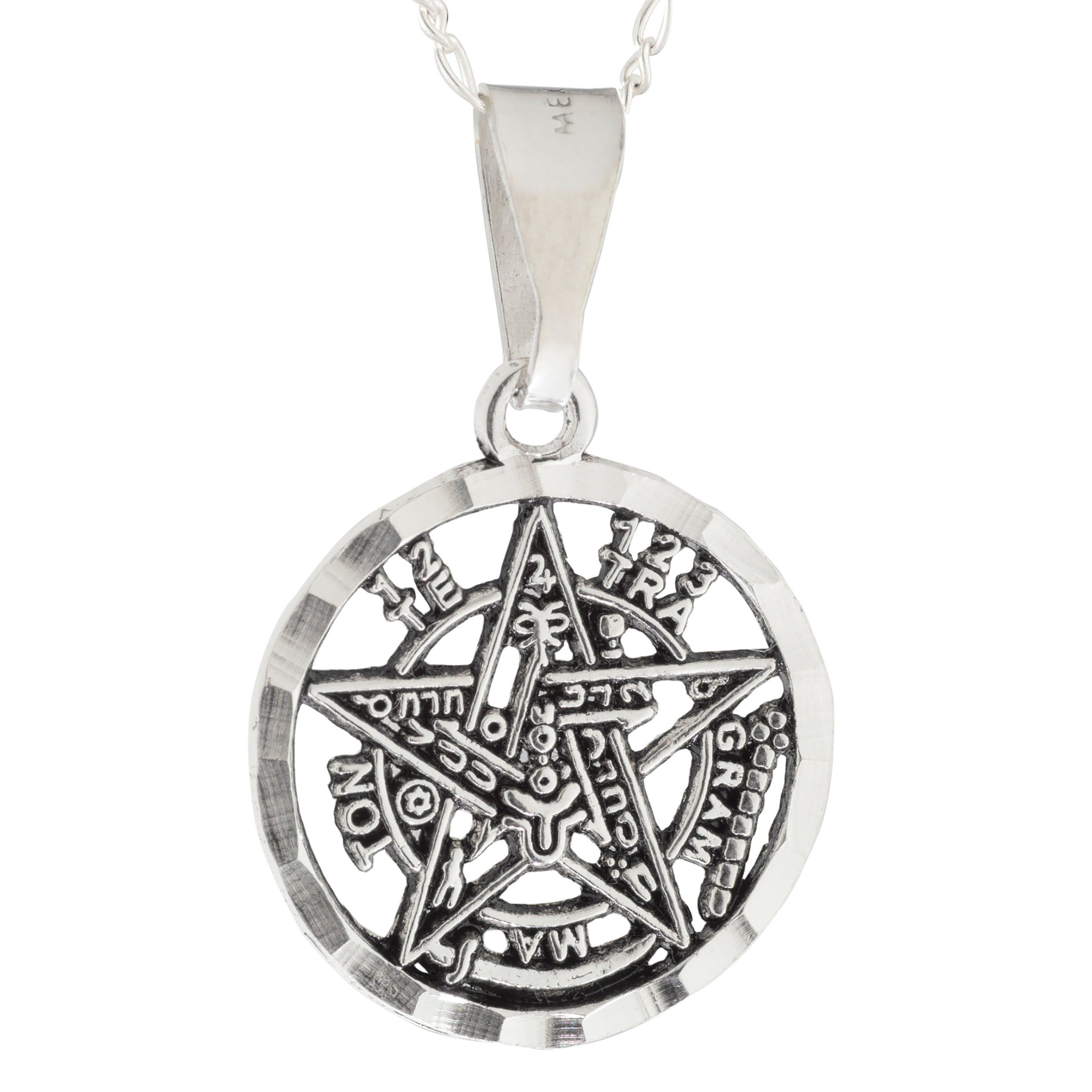 Collar Tetragramaton en Plata - Amuleto de Protección Personal