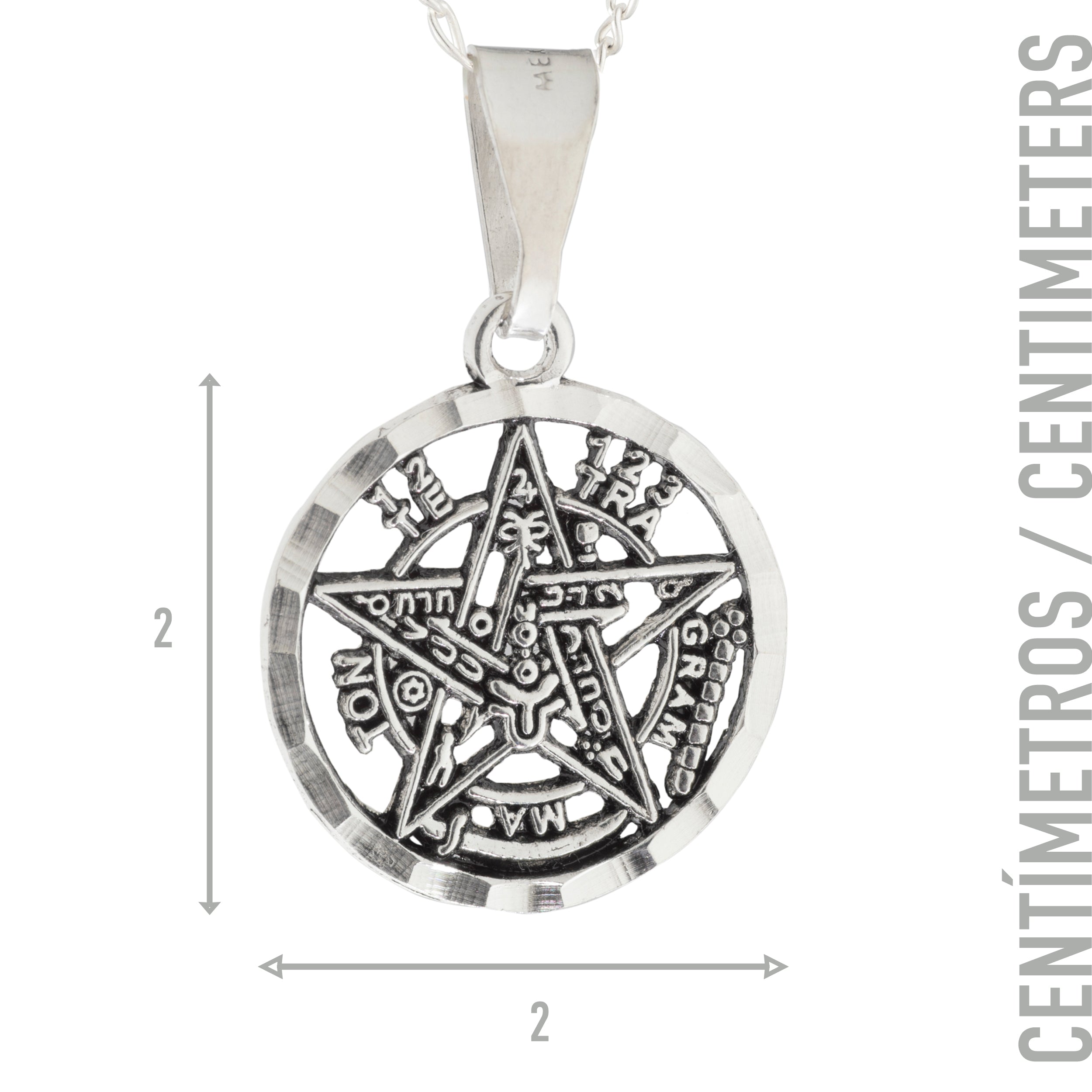 Collar Tetragramaton en Plata - Amuleto de Protección Personal
