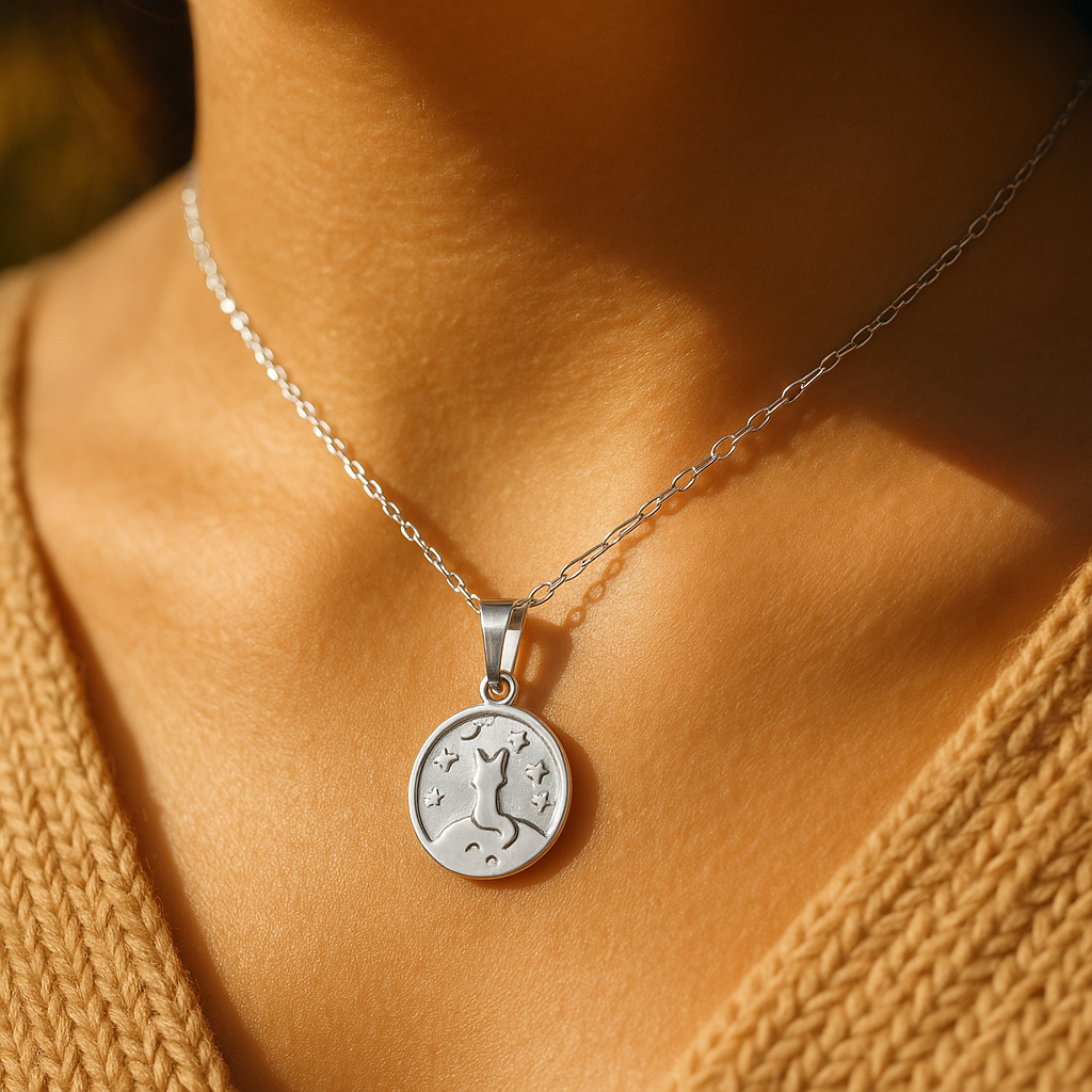 Collar del Zorro del Cuento "El Principito" en Plata .925