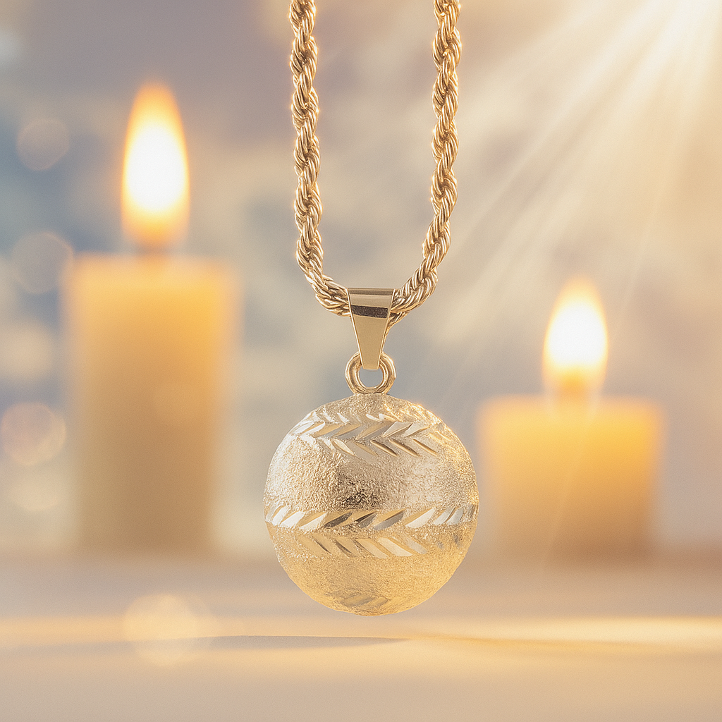 Collar Llamador de Ángeles en Baño de Plata con Cadena de Acero Inoxidable