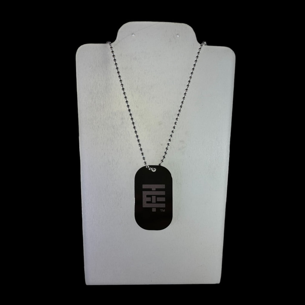 Cadena del Temach - Cadena Negra para Hombre de Acero Inoxidable - Placa Militar y Collar de Soldado - Regalo para Hombre de Joyería