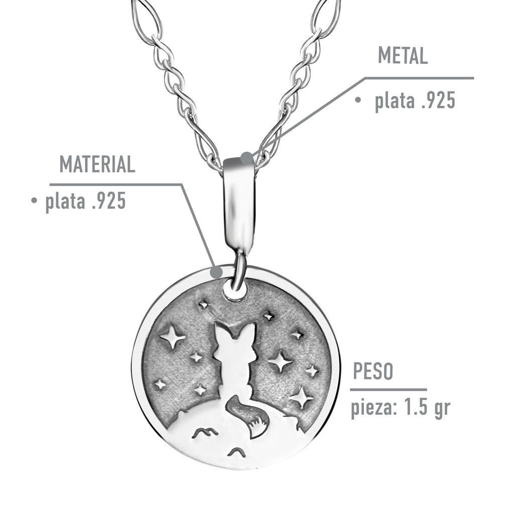 Collar del Zorro del Cuento "El Principito" en Plata .925