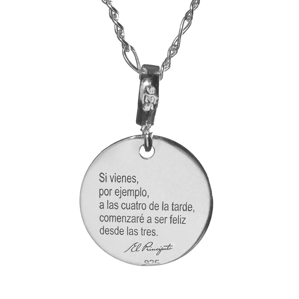 Collar del Principito en Plata .925 del Cuento "El Principito"