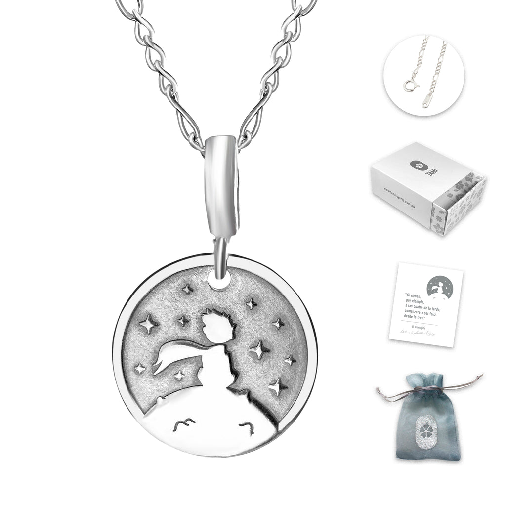 Collar del Principito en Plata .925 del Cuento "El Principito"