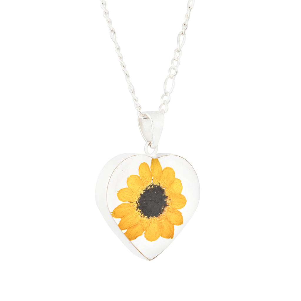 Collar Girasol en Plata con Tarjeta Inspirada en Película Shrek "Tú sí eres bonita"